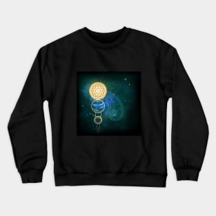 Celestial Sun Star Abstract Crewneck Sweatshirt